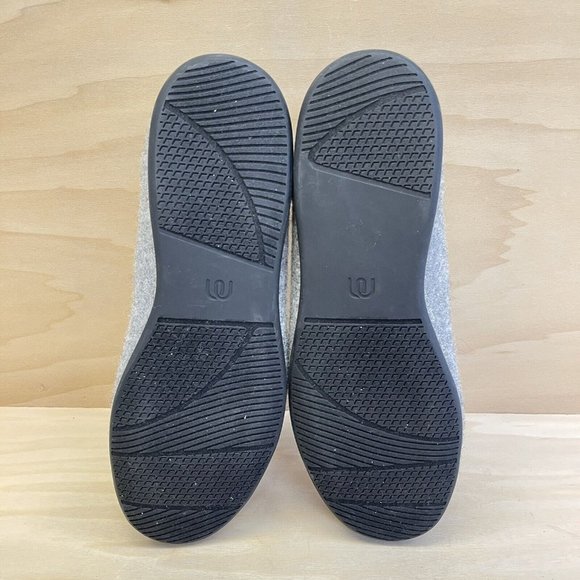 Mahabis Classic Mens Wool Slip On Slippers Gray Size M 9.5-10 W 11.5-12